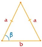 Площадь прямоугольного треугольника по боковой стороне, основанию и углу между боковыми сторонами и основанием